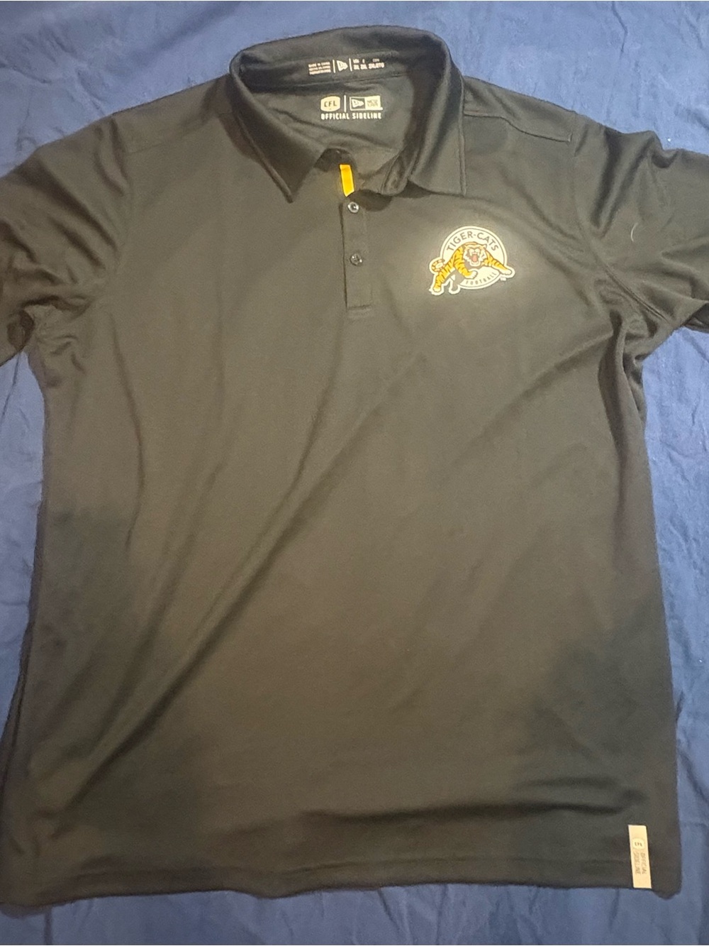 Hamilton Tiger-Cats New Era CFL Sideline Polo – 2XL